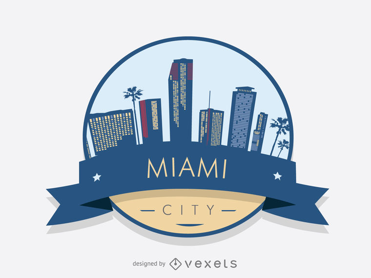 760x570 Miami Skyline Badge
