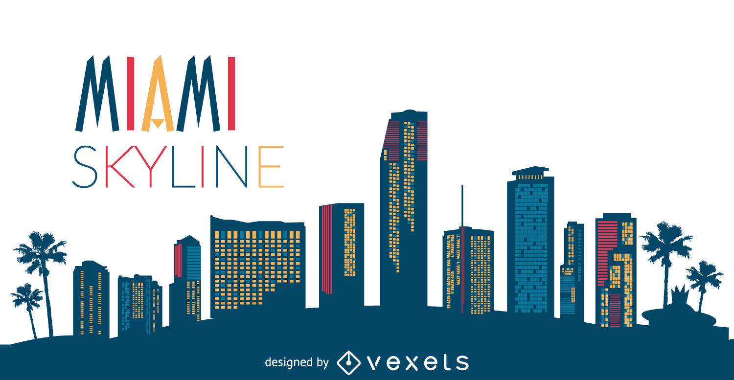 1500x777 Miami Skyline Silhouette
