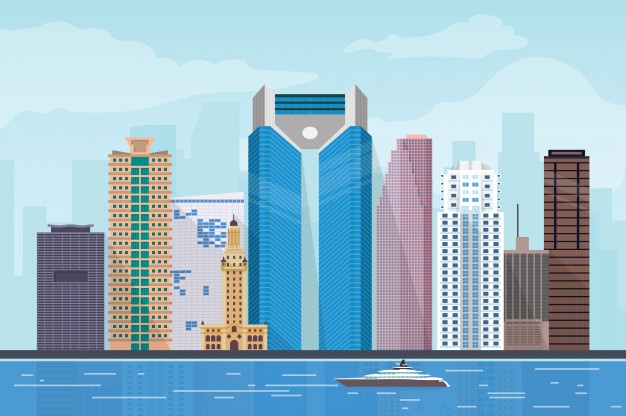 626x416 Skyline Miami Vectors, Photos And Psd Files Free Download
