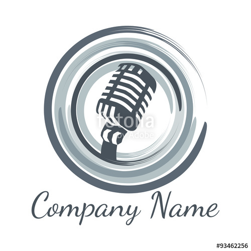 500x500 Microphone Logo Vector Stock Image And Royalty Free Vector Files
