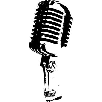 340x340 Retro Microphone Illustration Free Vector 123freevectors