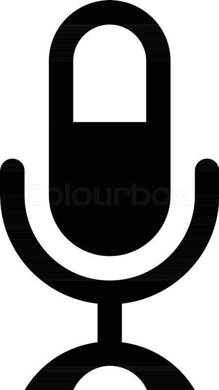 450x800 Vintage Studio Mic Stock Vector Colourbox