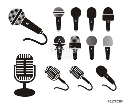 500x415 Microphone Silhouette Stock Image And Royalty Free Vector Files