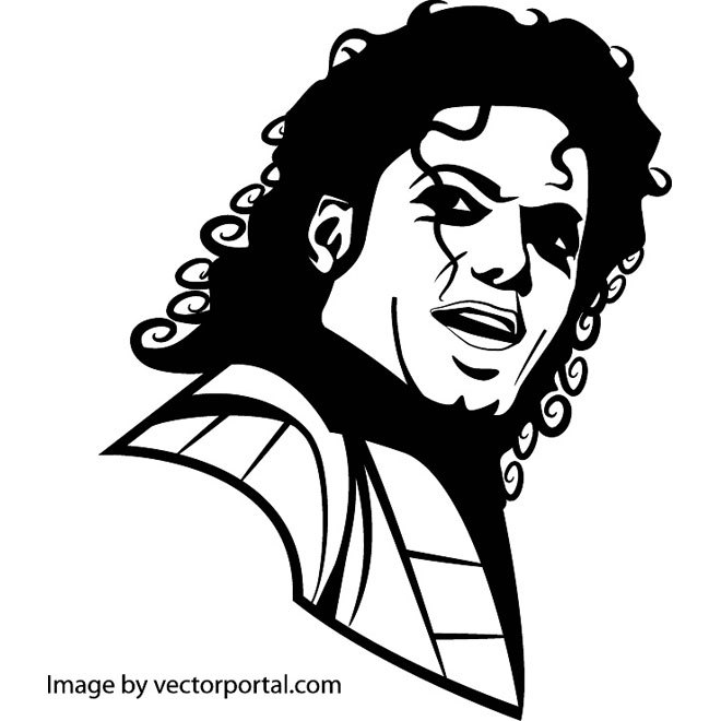 660x660 Michael Jackson Portrait Free Vector 123freevectors