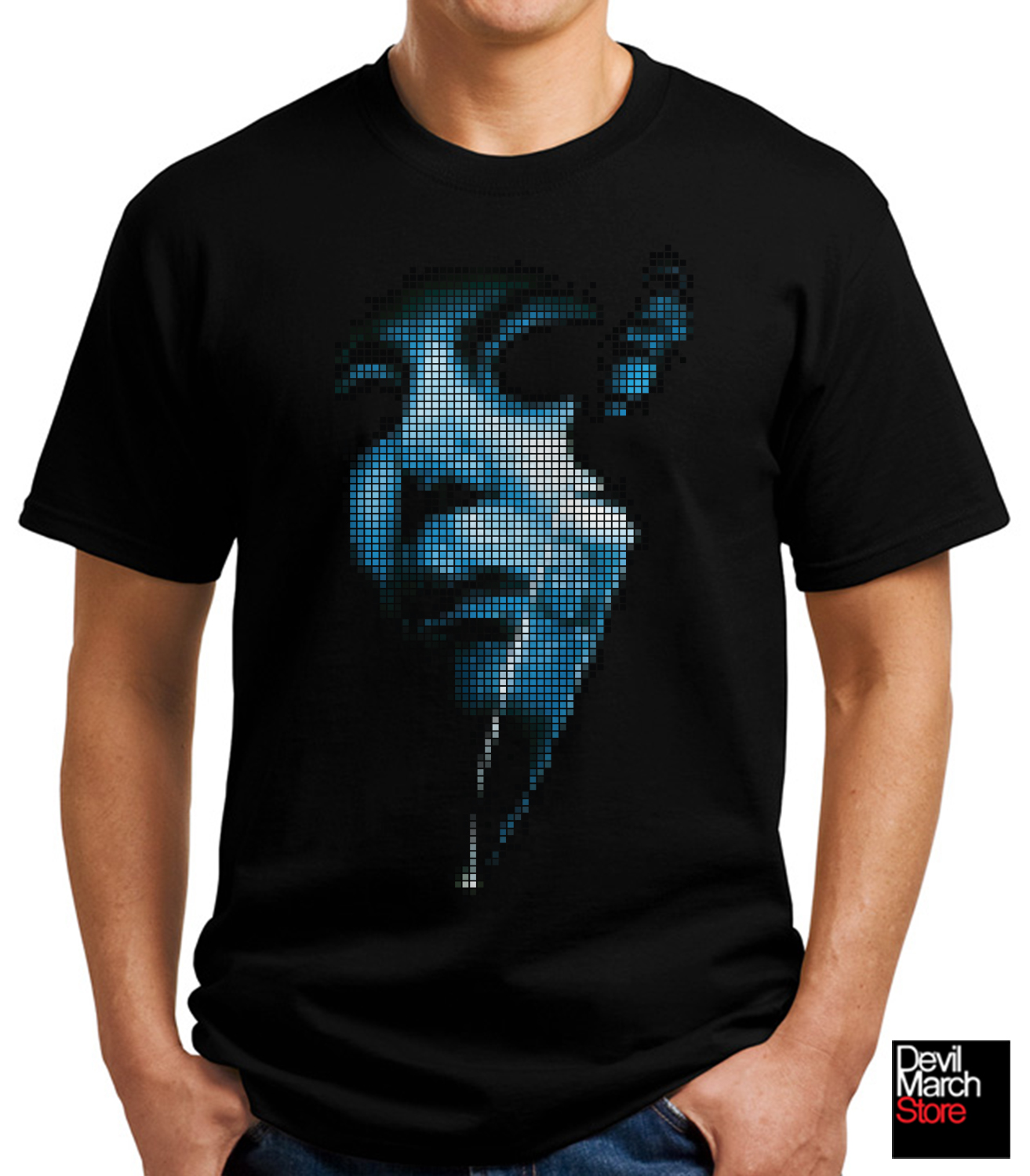 1313x1500 Michael Myers 1978 Halloween Pixelated Vector Black T Shirt On