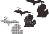200x140 Michigan Map Vector
