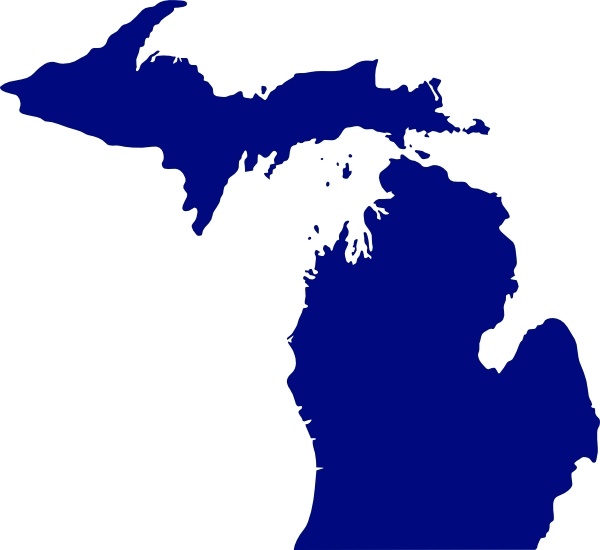 600x550 State Of Michigan Clip Art Free Vector In Open Office Drawing Svg