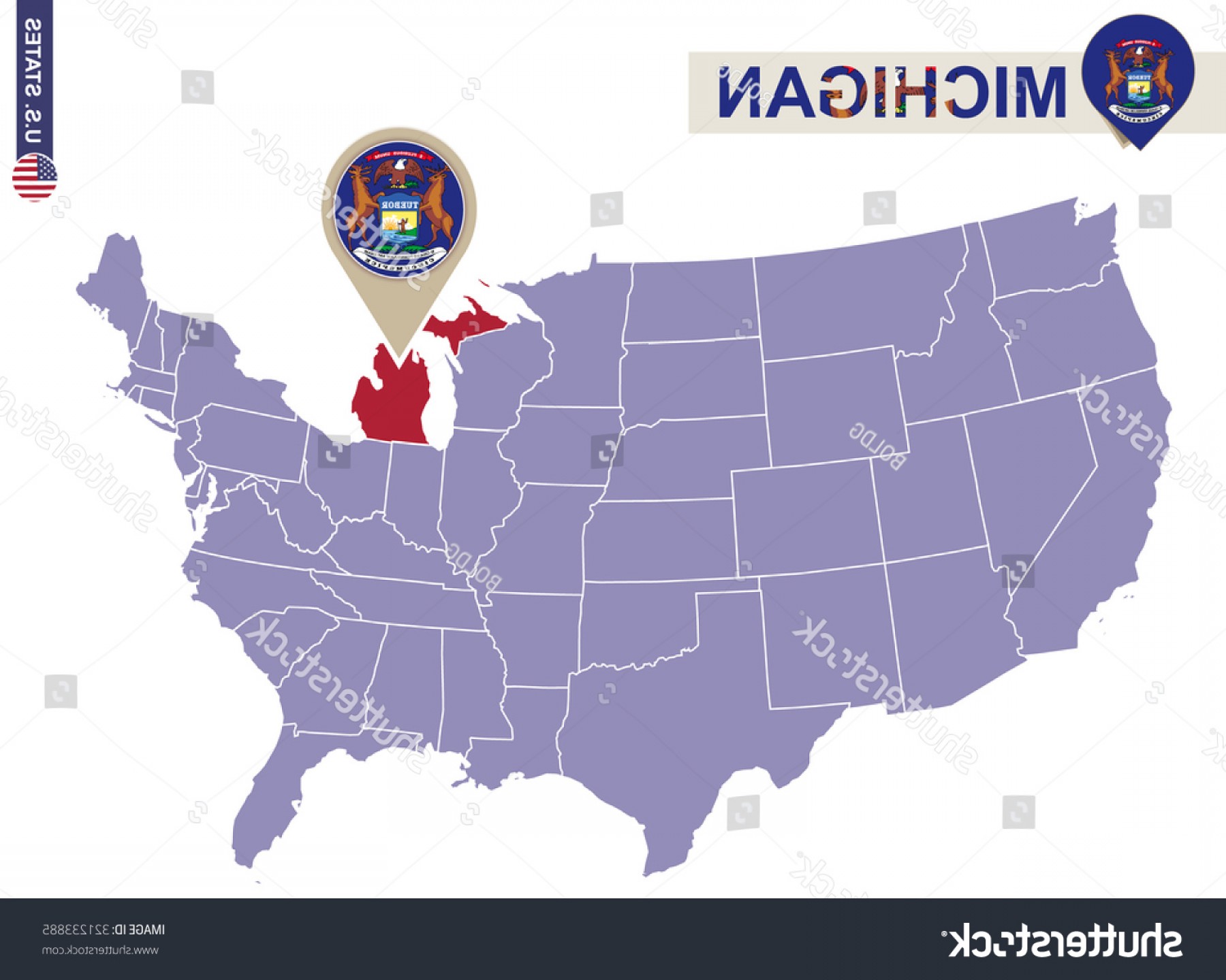 1800x1440 Flag Of Michigan State Logo Vector Lazttweet