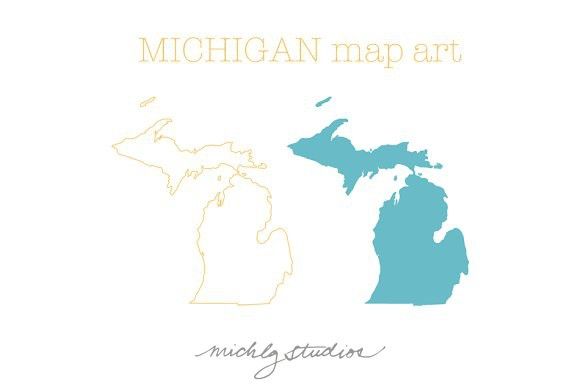 580x386 Michigan Vector Amp Png Map Art