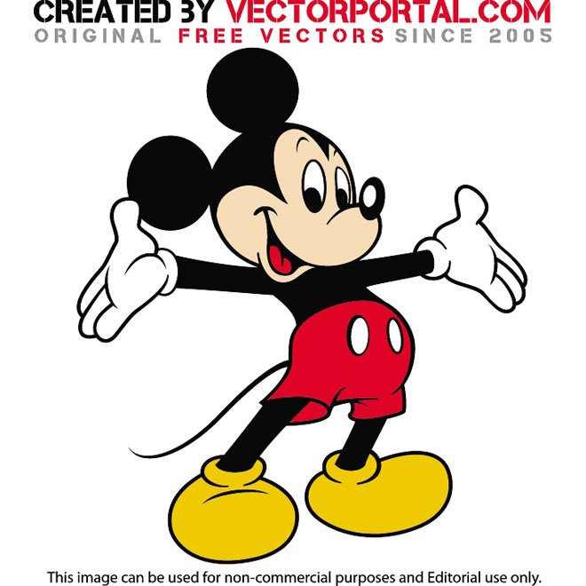 660x660 Mickey Mouse Vector