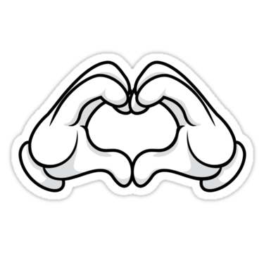 375x360 Mickey Mouse Hand Vector