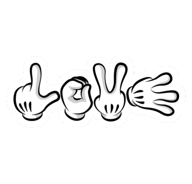 375x360 Mickey Mouse Hands Vector