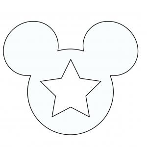 300x300 Mickey Mouse Ears Head Outline Disneyland Clipart