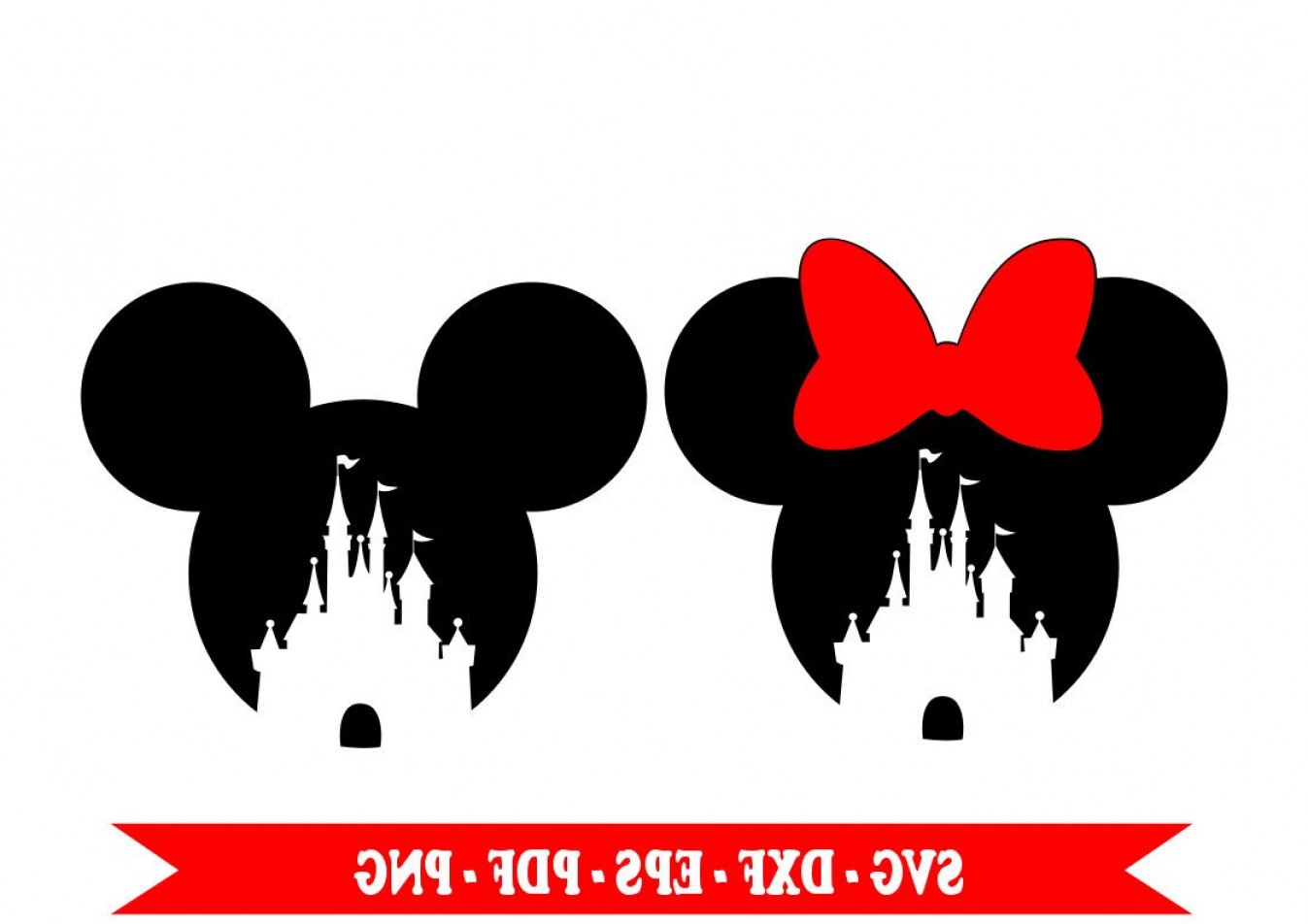 1347x952 Minnie Head Castle Vector Shopatcloth
