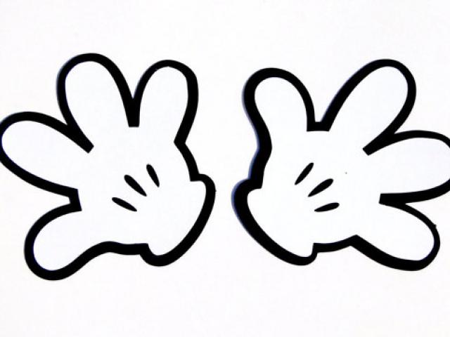 640x480 Mickey Mouse Hands Vector 8