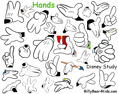 500x400 Drawn Mickey Mouse Hand