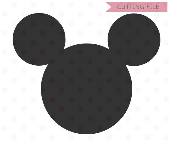 570x484 Mickey Mouse Head Svg Mickey Mouse Silhouette Vector Svg And Etsy