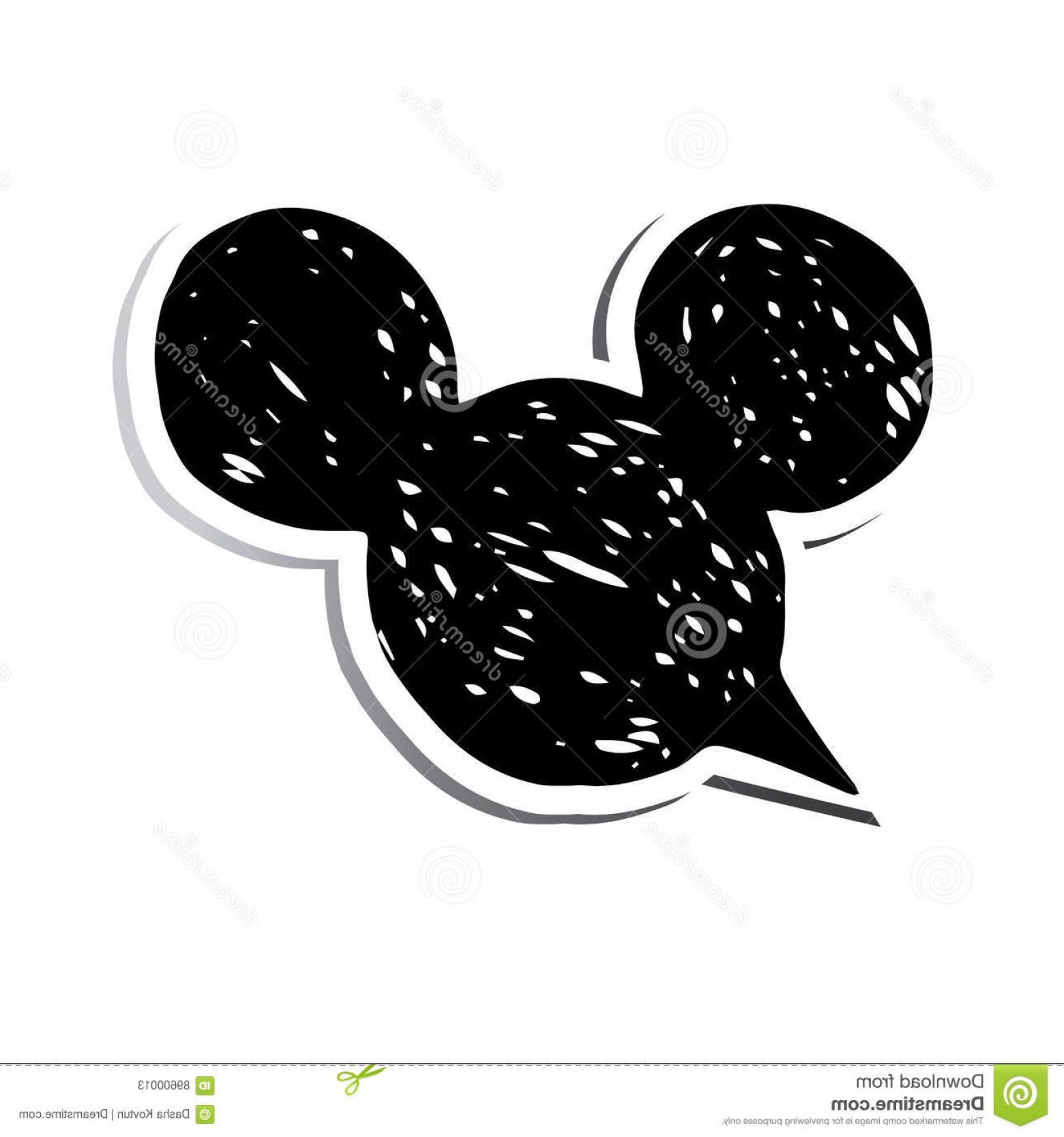 1560x1668 Stock Illustration Mickey Vector Illustration Icon Mouse Modern