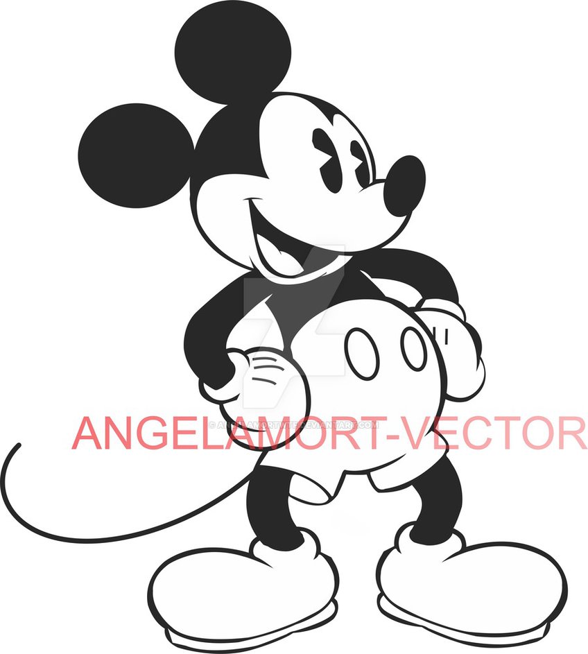 848x943 Mickey Mouse Vector By Angelamortwtf