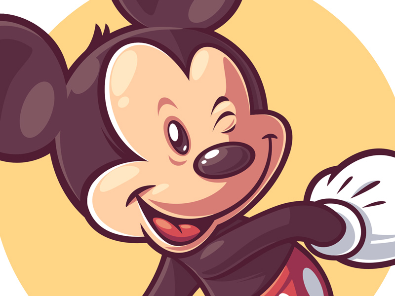 800x600 Mickey Mouse Vector Illustration