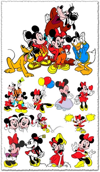 321x550 Minnie Mouse Vector Cartoons