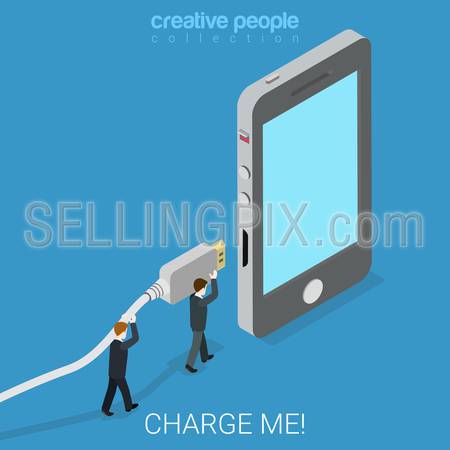 450x450 Micro Usb Power Charger Flat 3d Isometry Isometric Technology