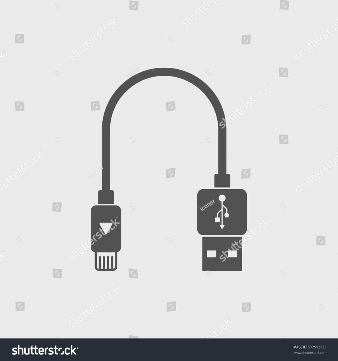 1185x1264 Vector S Stock Hd Royalty Free Rhshutterstockcom Charging Cable