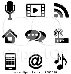 236x246 Microphone Icons Vector Art Illustration 50s Theme Banquet