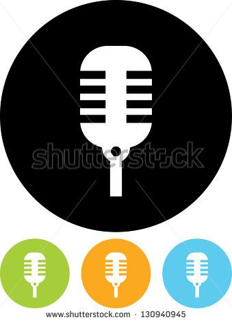339x470 Microphone Vector Icon Isolated