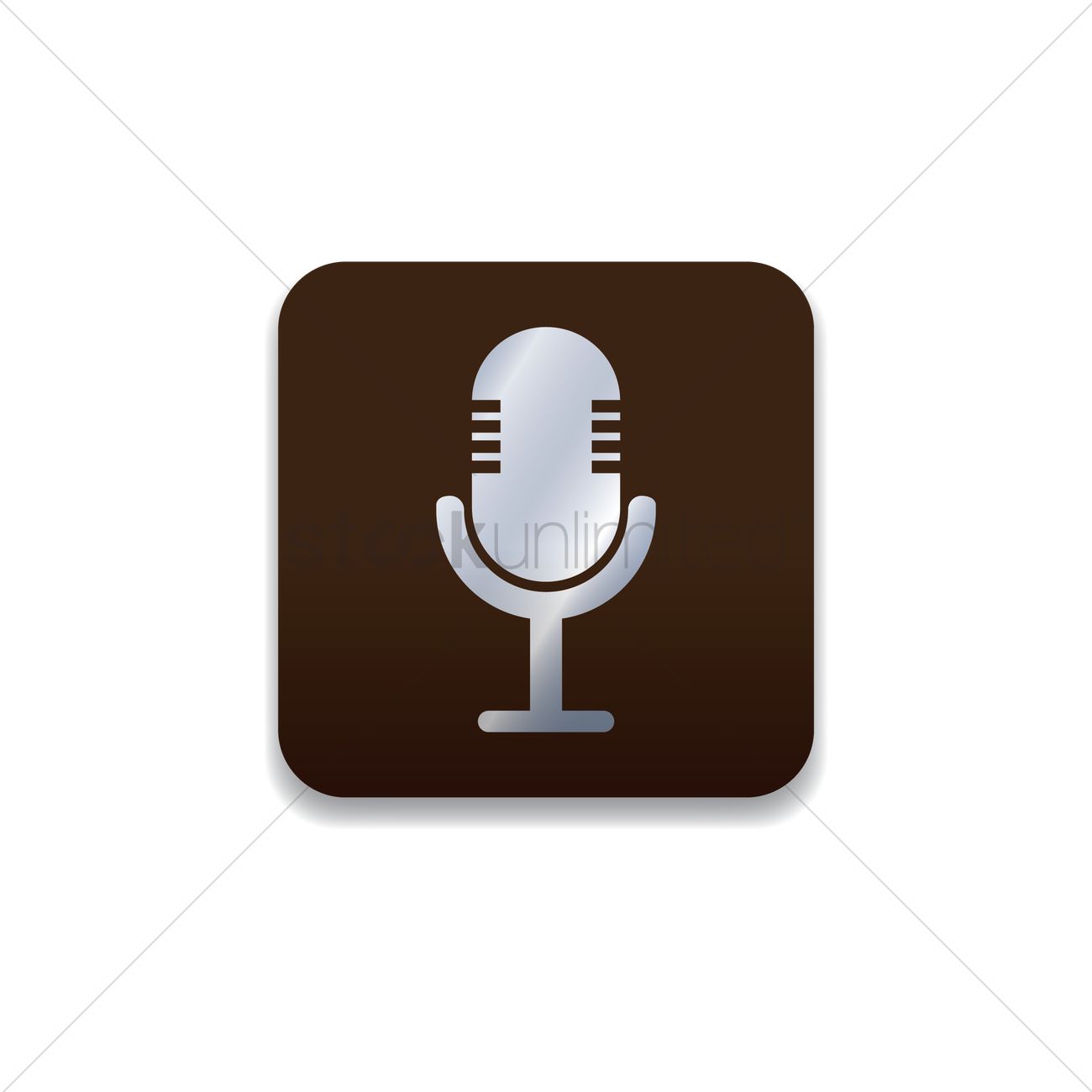 1300x1300 Microphone Icon Vector Image