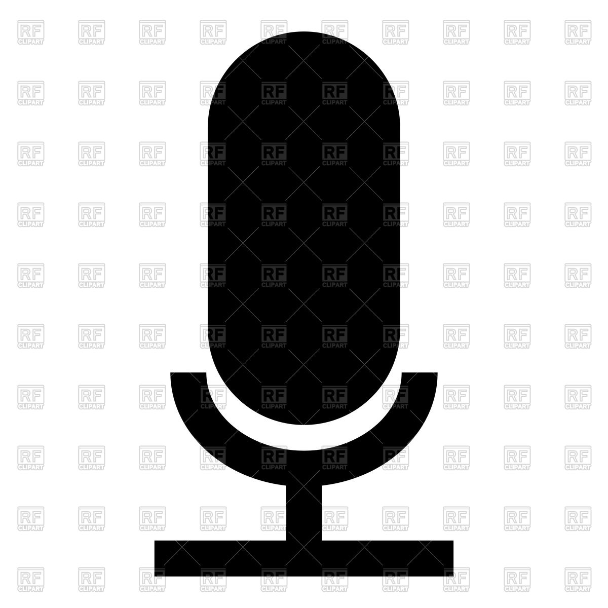 1200x1200 Microphone Icon Vector Image Vector Artwork Of Signs, Symbols