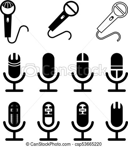 409x470 Microphone Icon Symbol Vector Illustration.