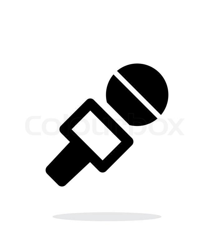 686x800 Journalist Microphone Icon On White Background. Vector