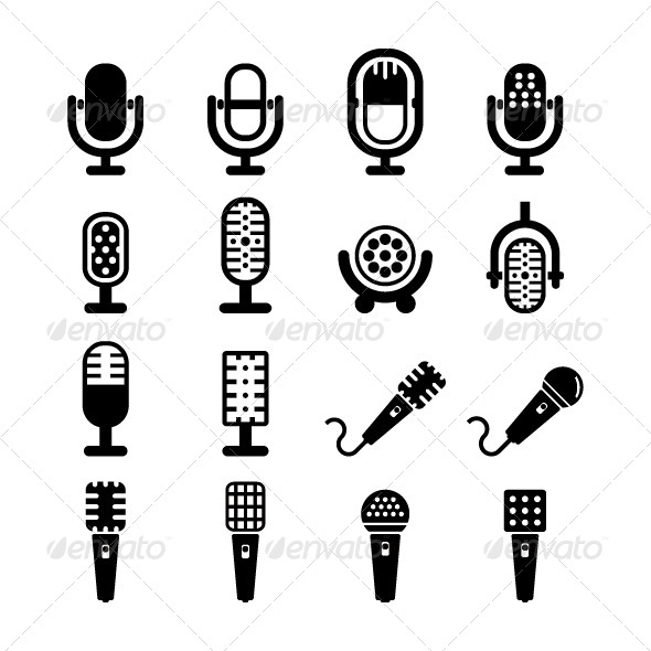 590x590 Microphone Vector By Tzubasa Graphicriver