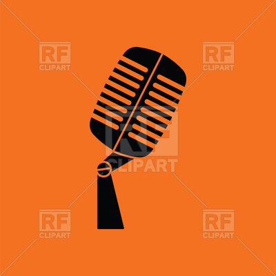 400x400 Old Microphone Icon Royalty Free Vector Clip Art Image Mic Logo