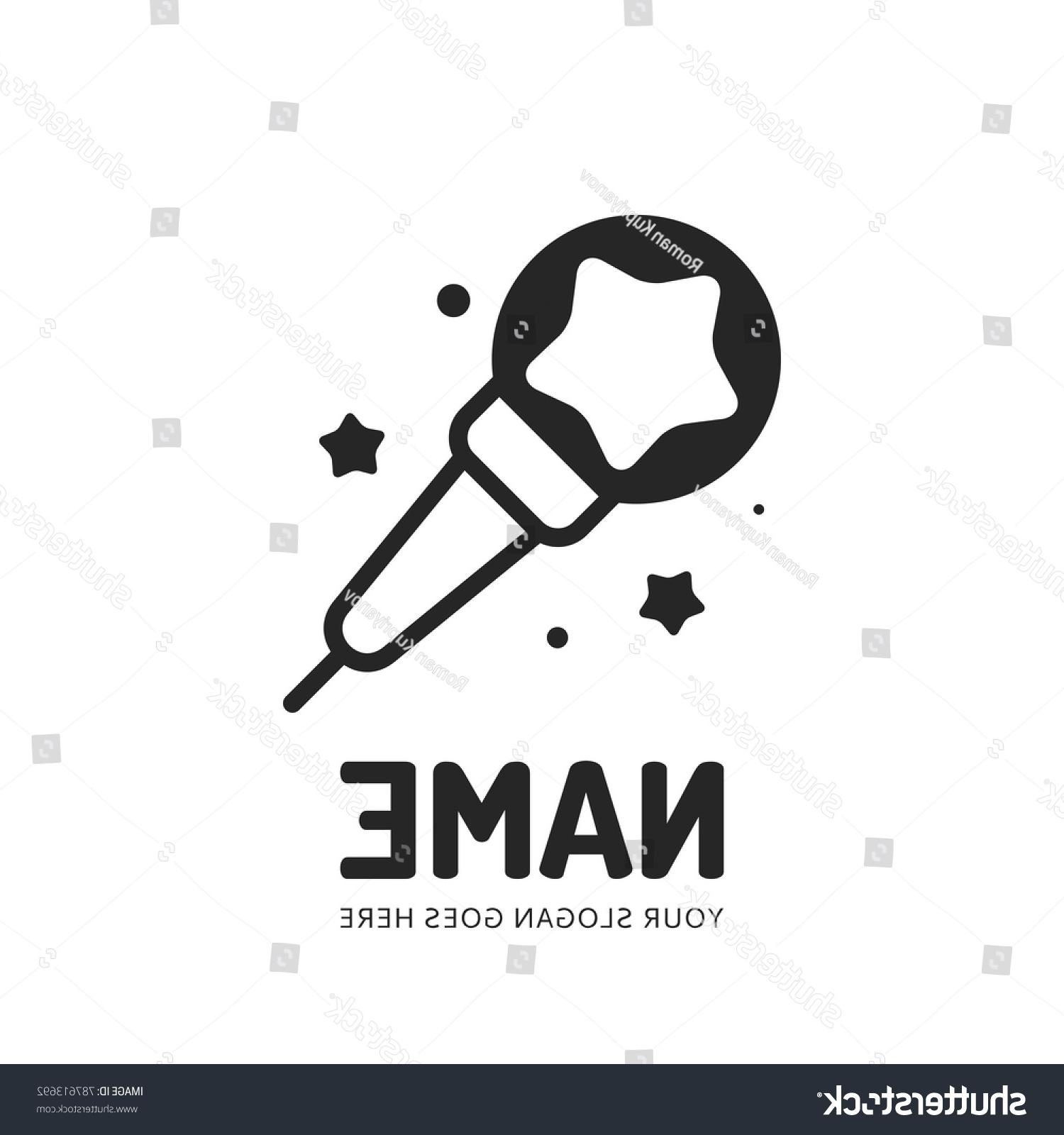 1500x1600 Top 10 Stock Vector Star Microphone Logotype Logo Design Concept