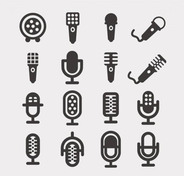 600x575 Microphone Icons