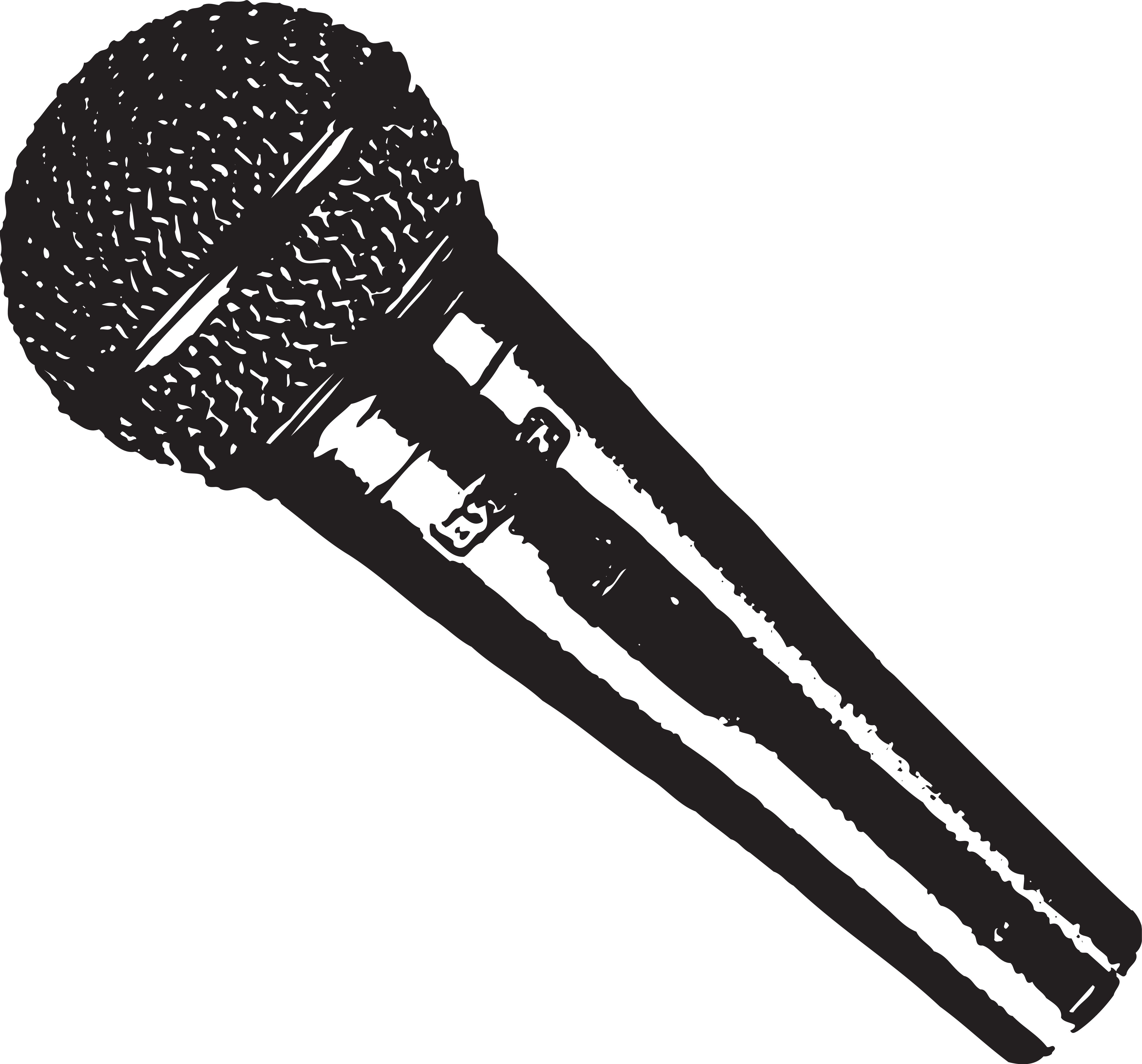 5000x4657 Microphone Vector Design Poster
