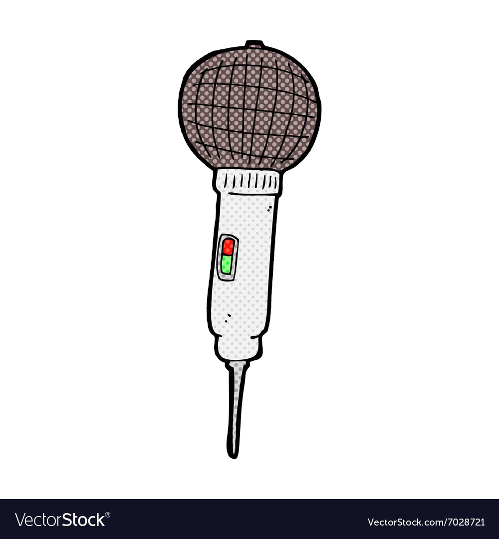 1000x1080 Comic Cartoon Microphone Vector 7028721 15