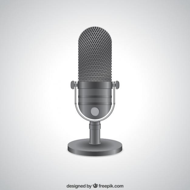 626x626 Realistic Radio Microphone Vector Free Download