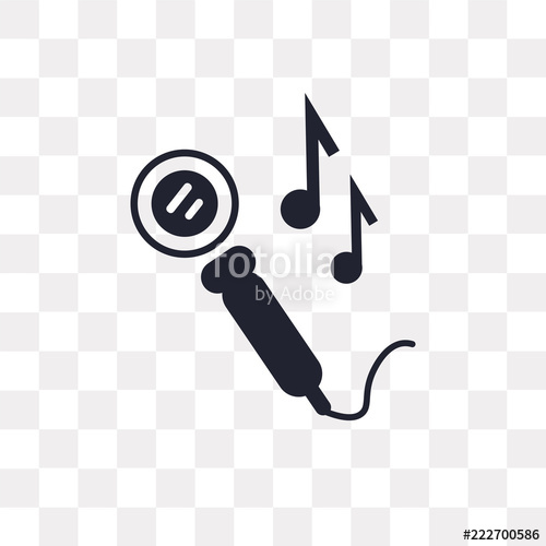 500x500 Microphone Vector Icon Isolated On Transparent Background