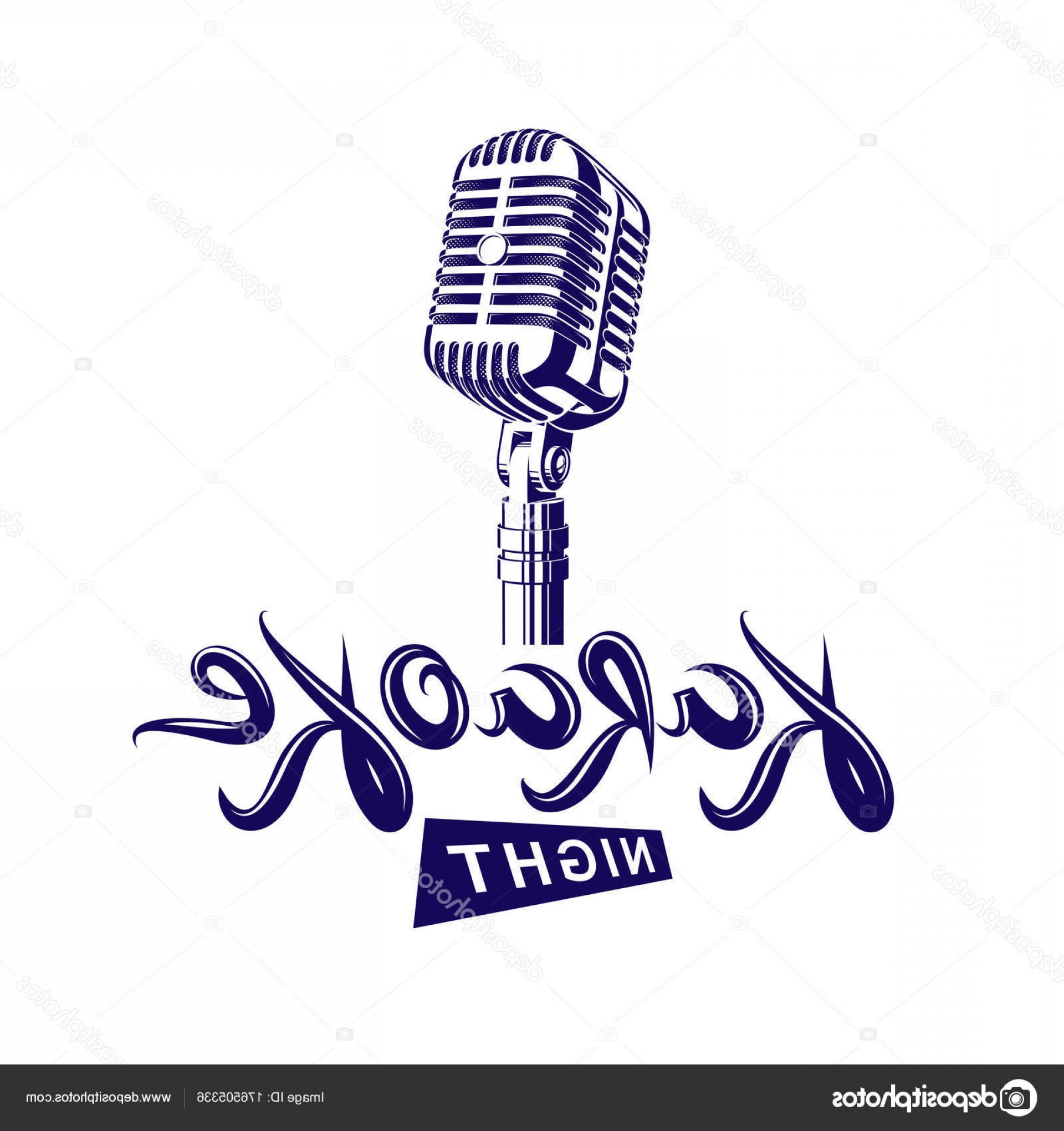 1920x2040 Stock Illustration Stage Microphone Vector Illustration Stereo