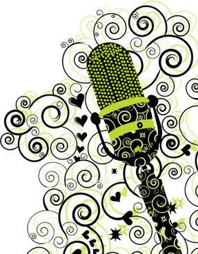287x368 Floral Microphone Vector Png Images, Backgrounds And Vectors For