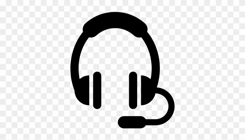 840x481 Headphones And Microphone Vector