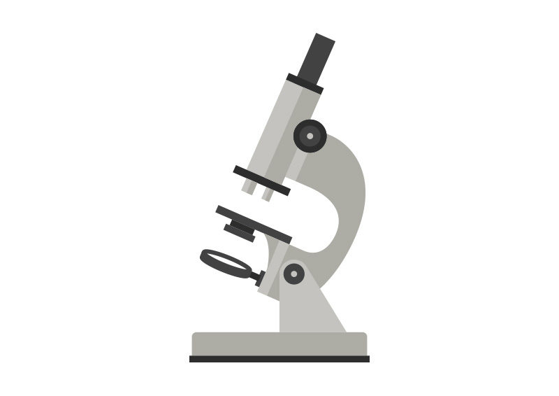 800x566 Microscope Free Flat Vector Illustration