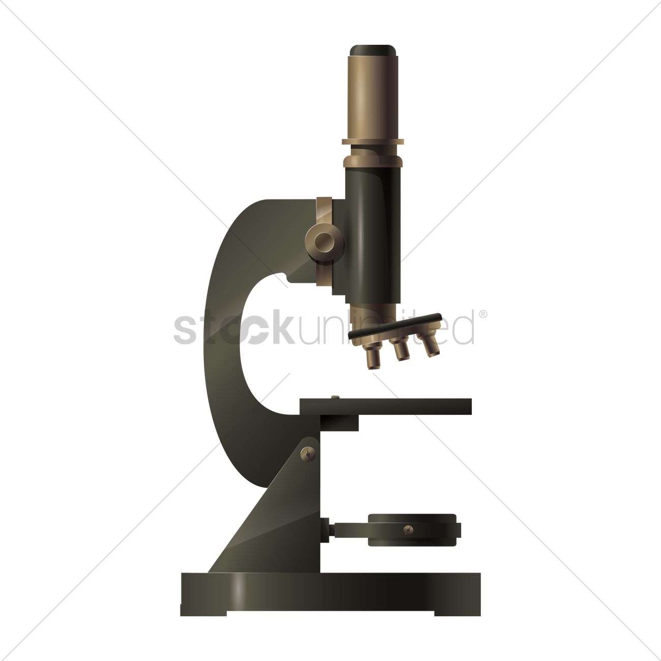 1300x1300 Microscope Vector Image