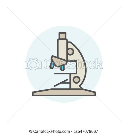 450x470 Microscope Vector Icon