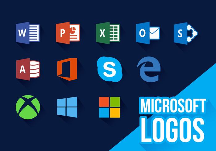 700x490 Microsoft Icons New Logos Vector