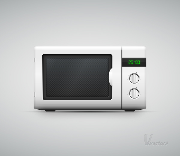600x520 How To Create A Vector Microwave Oven Illustration