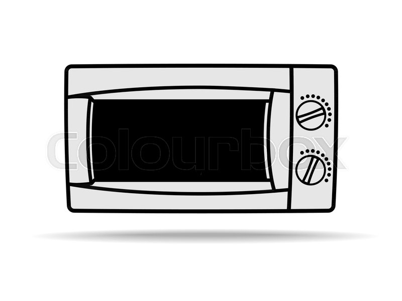 800x600 Microwave Vector Icon. Home Appliances Symbol. Modern, Simple Flat